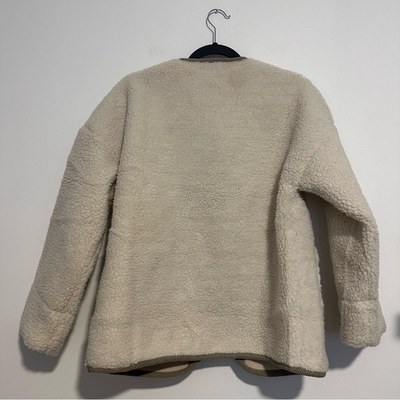 NWT PrettyGarden white Sherpa button down jacket  - Picture 3 of 7